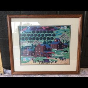 Country scene Framed art